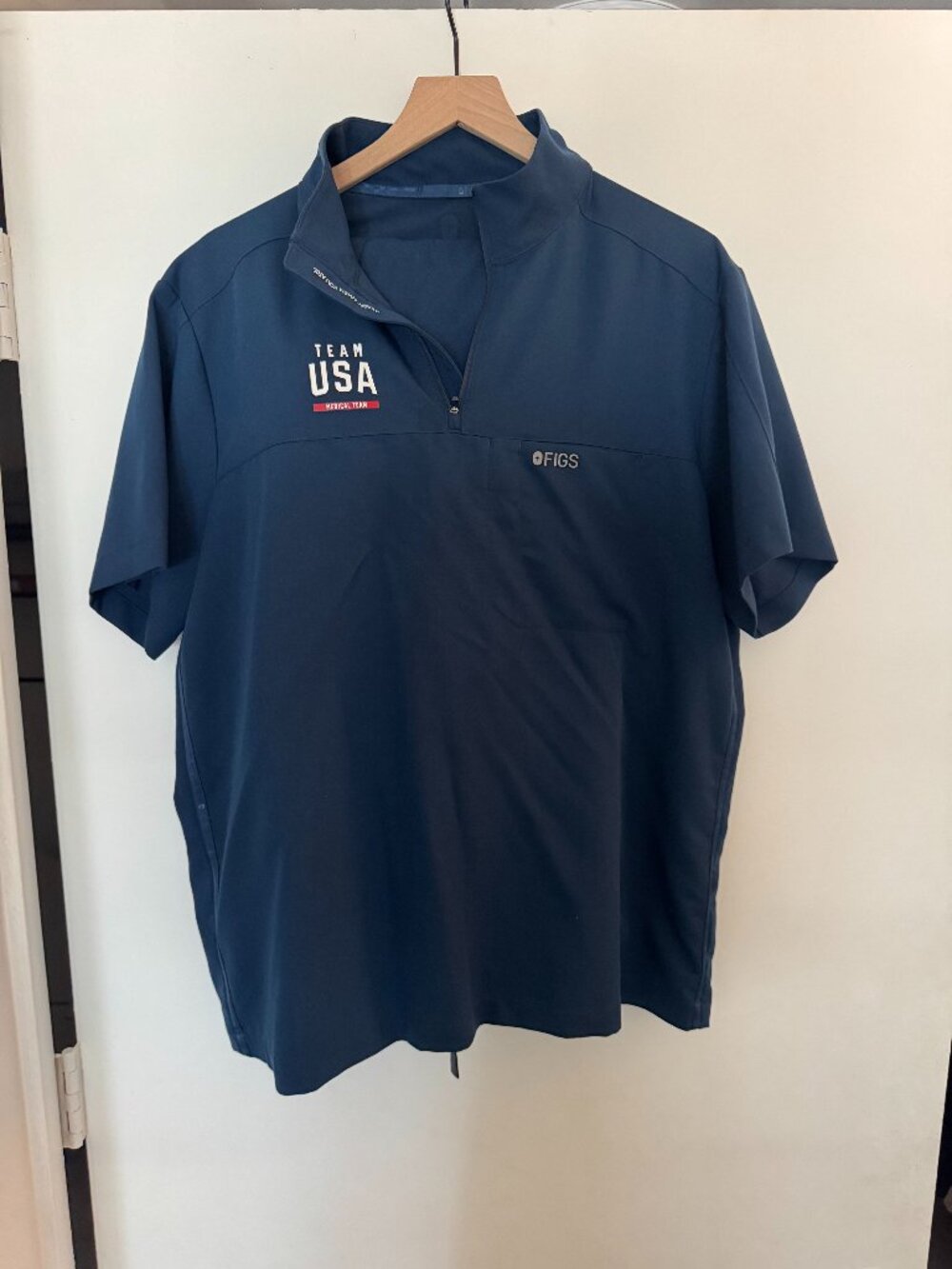 FIGS x Team USA Polo Scrub Top and Pant set - 2025 Team USA Blue (Limited)